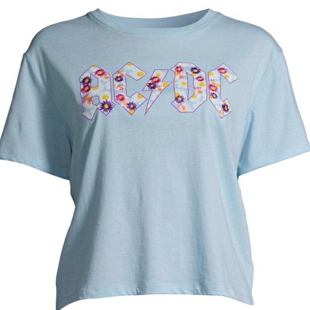 ACDC FLORAL CROP TOP